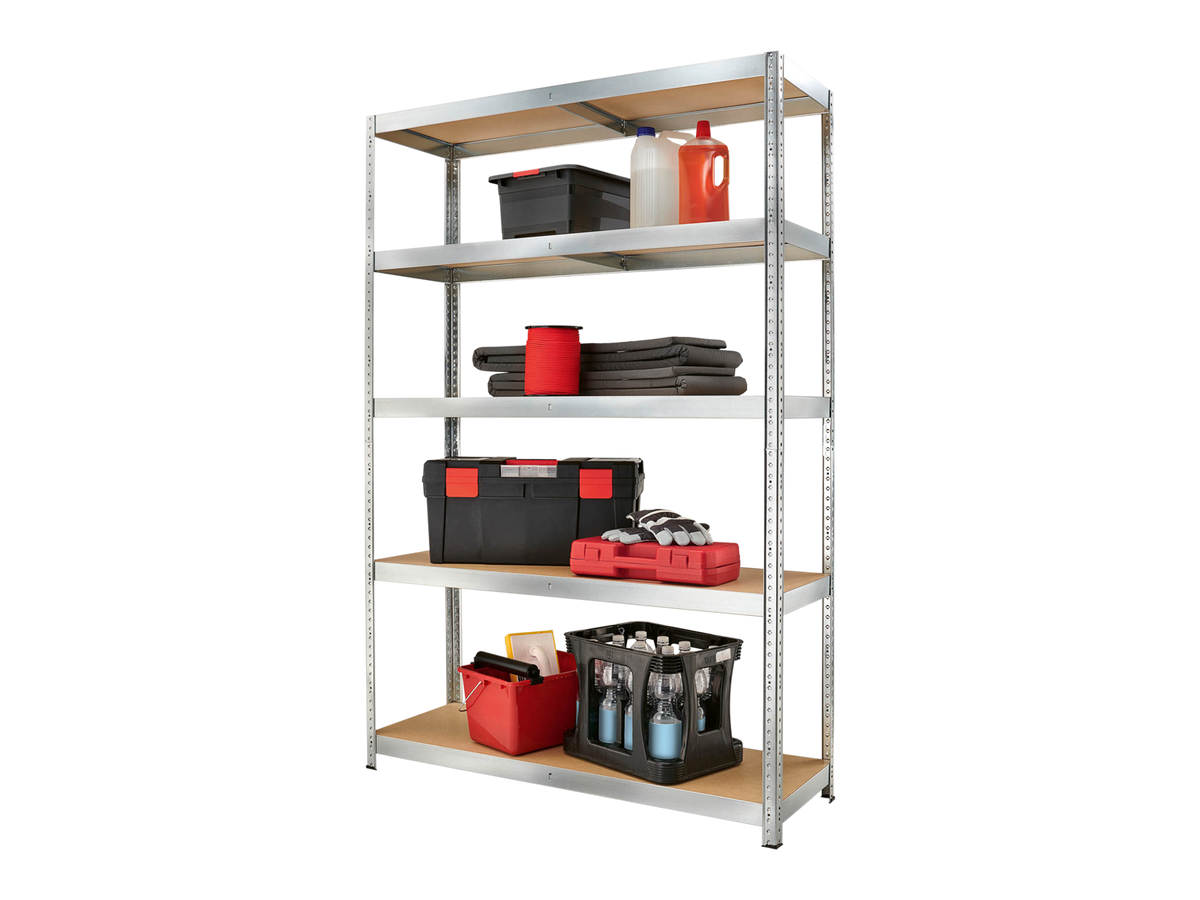 Parkside® Scaffale in metallo con 5 ripiani, 180x120x40 cm