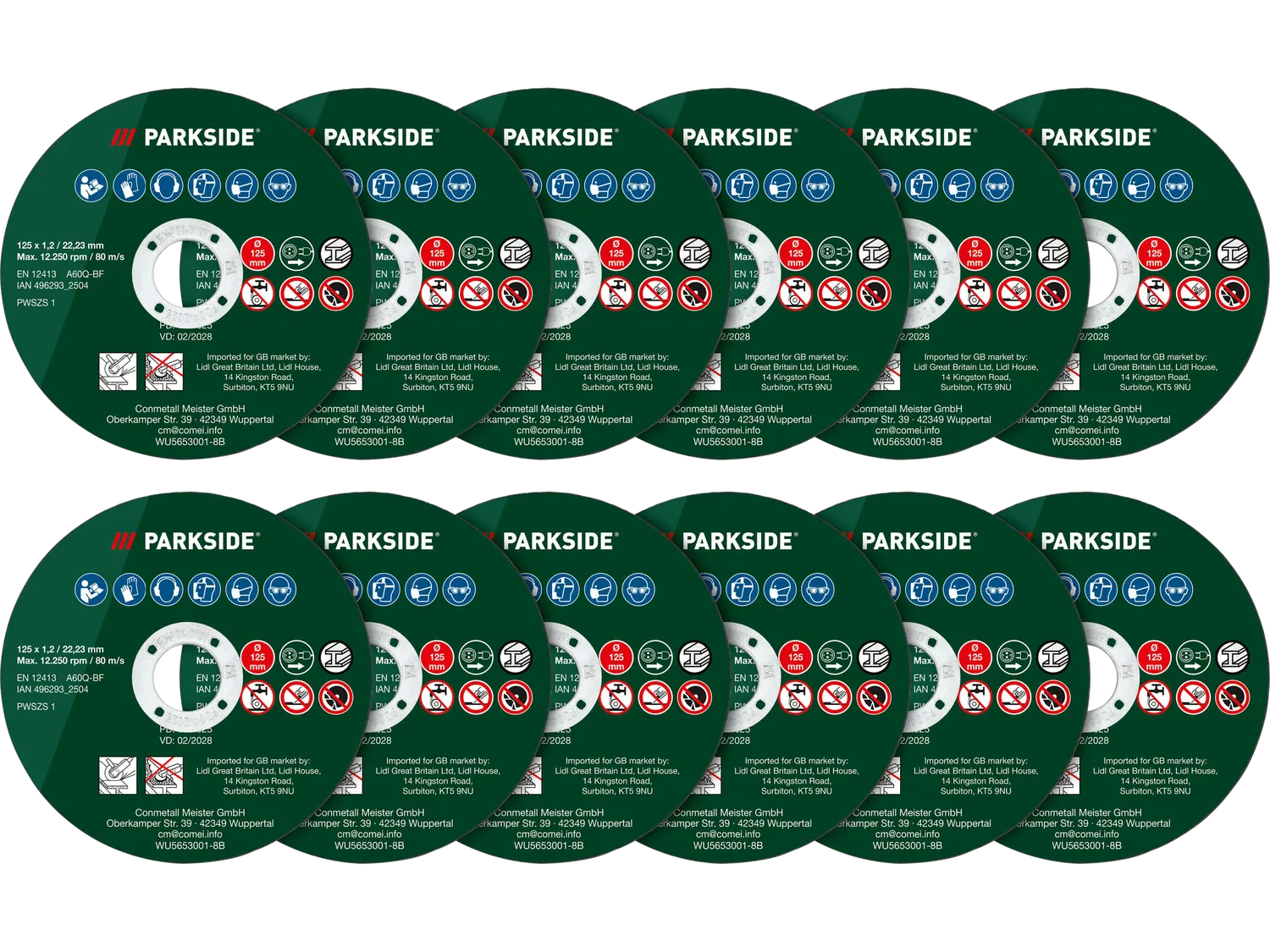 Ensemble d'accessoires pour meuleuse d'angle Parkside®, 4 ou 12 pièces