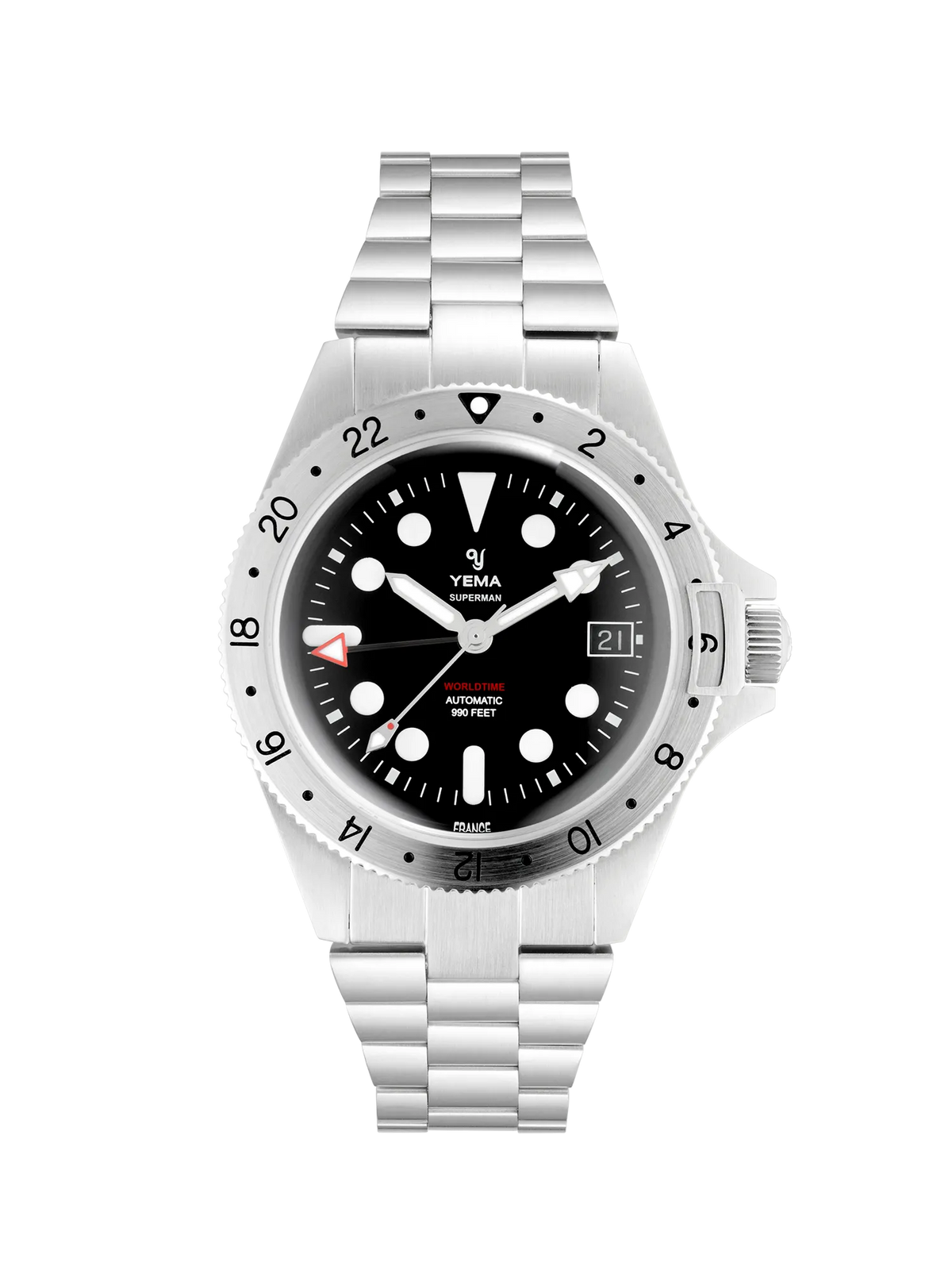 Superman Worldtime GMT Steel